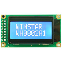 Winstar WH0802A1-TMI-JTV# LCD 8x2 STN Neg Blue, White LED B/L 3V