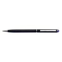 Golyóstoll ART CRYSTELLA fekete slim sötét lila SWAROVSKI® kristállyal 0,7mm kék
