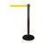 Barrier Post / Barrier Stand "Guide 28" | black yellow similar to Pantone 102 C 2300 mm