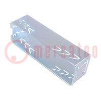 Car radio mounting half frame; 1 DIN; zinc; Pioneer