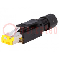 Spina; RJ45; PIN: 8; Cat: 6; schermate; Posizione: 8p8c; 27AWG÷22AWG