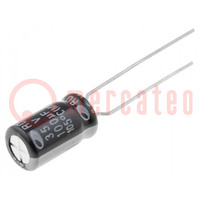 Capacitor: electrolytic; THT; 100uF; 35VDC; Ø6.3x11mm; Pitch: 2.5mm