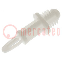 Assembly stud; polyamide; L: 12.7mm; ribbing rod,snap fastener