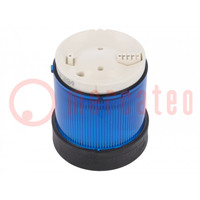 Signaller: lighting; LED; blue; 24VDC; 24VAC; IP65; Ø70mm; -25÷50°C