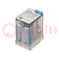 Relais: elektromagnetische; 4PDT; Uspoel: 110VDC; 7A/250VAC; 55.34