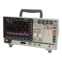 Oscilloscope: mixed signal; Ch: 2; 100MHz; 1Gsps; 10Mpts; MSO-2000E