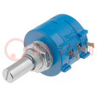 Potentiometer: axial; multiturn; 500Ω; 2W; ±5%; 6,35mm; linear; IP40