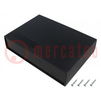 Enclosure: with panel; X: 190mm; Y: 136mm; Z: 42mm; ABS; black