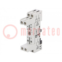 Socket; 12A; for DIN rail mounting; 75x15.5x42.5mm; SPA,SPD,STA