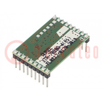 Modul: RF; FM transceiver; FM,FSK; 434MHz; RS232; -100dBm; 3VDC