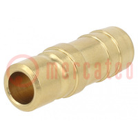 Connector; connector pipe; max.15bar; Enclos.mat: brass; Seal: FPM