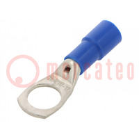 Tip: ring tube; M12; Ø: 13mm; 16mm2; crimped; for cable; insulated