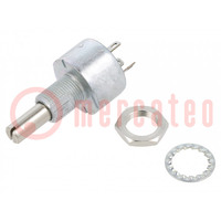 Potentiometer: axial; 1-Drehung; 100Ω; 3W; ±10%; 6mm; linear; 25mm