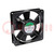 Fan: AC; axial; 230VAC; 120x120x25mm; 79m3/h(±7%); 37dBA; 1700rpm
