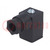 Connector: valve connector; plug; form C; 9.4mm; female; PIN: 4