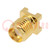 Plug; SMA; female; straight; 50Ω; SMT; for cable; PTFE; gold-plated