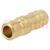 Connector; connector pipe; max.15bar; Enclos.mat: brass; Seal: FPM