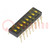 Switch: DIP-SWITCH; OFF-ON; 0.025A/24VDC; Pos: 2; -40÷85°C; PCB,THT