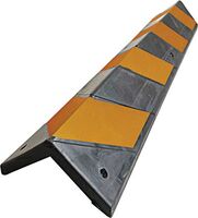Warn- und Schutzprofil - Gelb/Schwarz, 80 x 10 x 10 cm, Kautschuk, L-Form