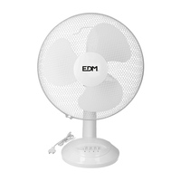 VENTILADOR DE SOBREMESA BLANCO 45W Ø ASPAS 40 cm EDM