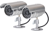 ProperAV Aluminium Pack of 2 dummy security camera