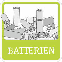 SafetyMarking Batterieentsorgung Größe (BxH): 10,0 x 10,0 cm