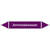 Rohrleitungskennz/Pfeilschild Bogen Gr7 Laugen(violett), Folie gest,7,5x1,6cm Version: P7018 DIN 2403 - Ammoniakwasser P7018