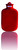 Detailbild - Wärmflasche aus Gummi, 2,0 l, Kontourbezüge, rot