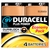 DURACELL - NOUVEAU PILES ALCALINES 9V PLUS, 6LR61, PAQUET DE 4