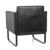 Loungesessel BALI BLACK Gestell schwarz Kunstleder glatt 1-Sitzer schwarz hjh OFFICE