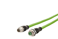 M12 Industrial Ethernet Leitung, X-kodiert, 10,0 m, M12 Stecker gerade - M12 Buchse gerade, PUR