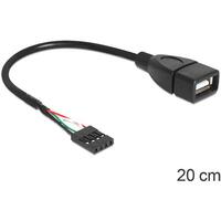 DELOCK USB Kabel Pinheader 4Pin -> A Bu/Bu 0.20m