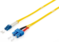 Equip 254336 cable de fibra optica 10 m LC SC OS2 Amarillo