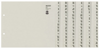 Leitz 13240085 lengüeta de índice Separador alfabético con pestaña Papel Gris