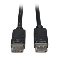 Tripp Lite P580-001 DisplayPort-Kabel mit Steckverriegelungen, 4K 60 Hz (Stecker/Stecker), Schwarz, 0,31 m