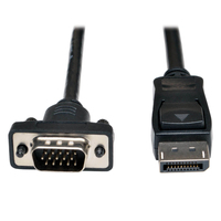 Tripp Lite P581-006-VGA-V2 video kabel adapter 1,8 m DisplayPort Zwart