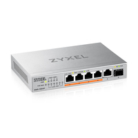 Zyxel XMG-105HP Nie zarządzany 2.5G Ethernet (100/1000/2500) Obsługa PoE Srebrny