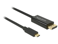 DeLOCK 85255 Videokabel-Adapter 1 m USB Typ-C DisplayPort Schwarz
