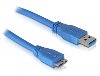 DeLOCK Micro USB 3.0 - 2M USB kábel USB A Kék
