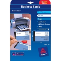 Avery Quick&Clean 85 x 54 mm (x25) tarjeta de visita 200 pieza(s)