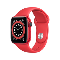 Apple Watch Series 6 OLED 40 mm Digital 324 x 394 Pixel Touchscreen 4G Rot WLAN GPS