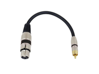 Omnitronic 3022075J câble audio 0,15 m XLR (3-pin) RCA Noir
