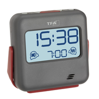 TFA-Dostmann 60.2031.10 alarm clock Digital alarm clock Grey, Red