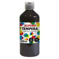 Alpino DM010183 farba temperowa 500 ml Butelka Czarny