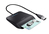 Trust Primo Smart-Card-Lesegerät Drinnen USB CardBus+USB 2.0 Schwarz