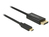 DeLOCK 85255 adapter kablowy 1 m USB Type-C DisplayPort Czarny