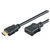 M-Cab HDMI Hi-Speed Verlängerungskabel w/E, 4K/60Hz, 0.5m, schwarz