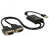 DeLOCK 63950 seriële kabel Zwart 0,6 m USB 2.0 Type-A 2 x RS-232 DB9