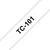 Brother TC-101 Etiketten erstellendes Band Schwarz auf transparent