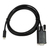 LogiLink UA0334 adapter kablowy 3 m USB Type-C VGA (D-Sub) Czarny